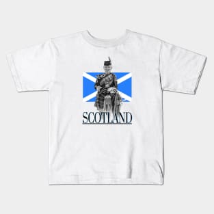 Scottish Bagpiper Kids T-Shirt